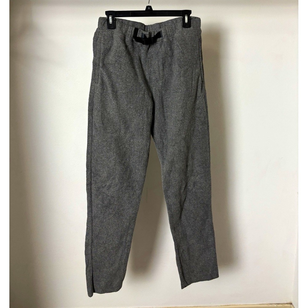 Patagonia Snap-T Fleece Pants Mens Medium Heather Grey Built In Belt 29 Inseam